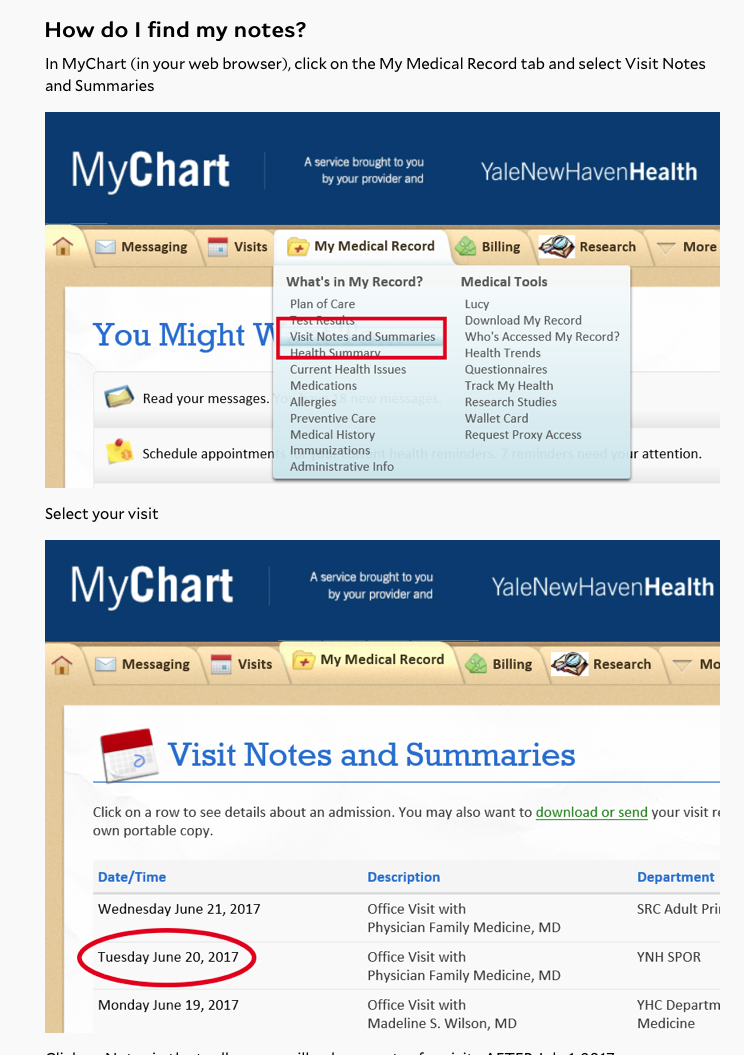 My Chart Reading Hospital System