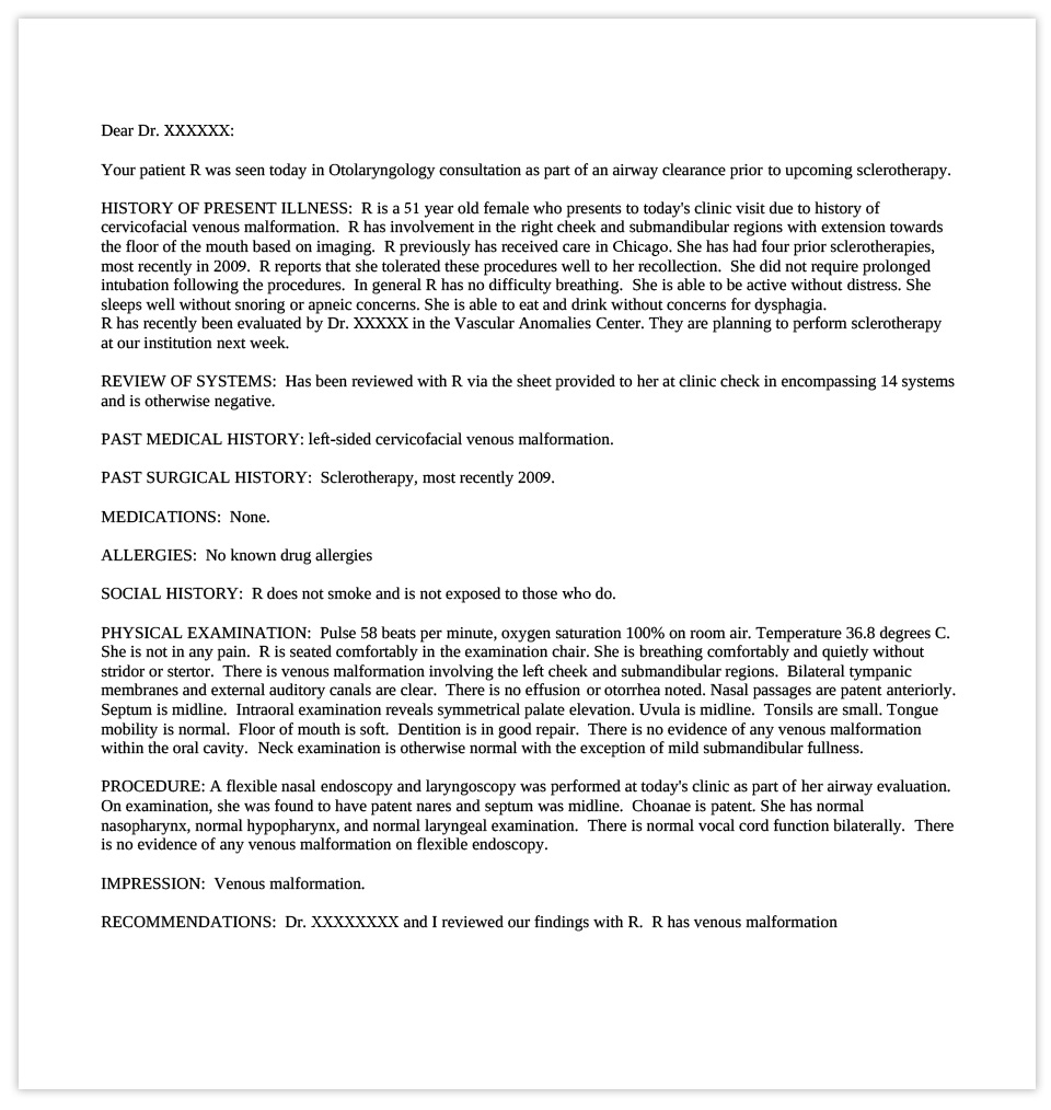 Medical Record Summary Template from www.opennotes.org